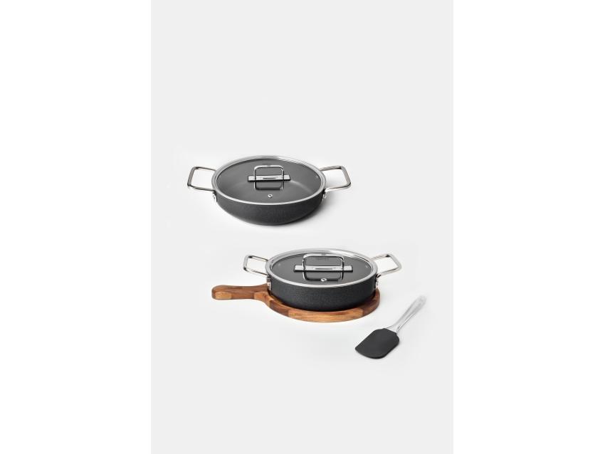 Fin 5 Parça Diamond Sahan Seti Siyah